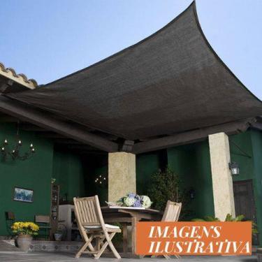 Imagem de Tela Sombreamento 4x6 proteção 80% reforçada borda com ilhos - MAIS SO