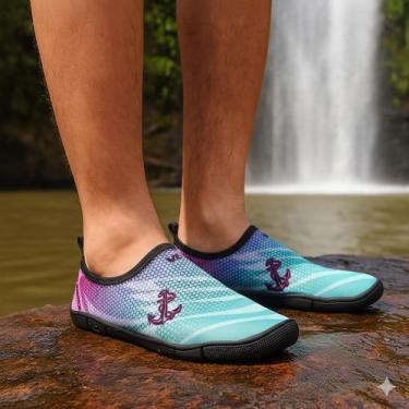 Imagem de Sapatilha Náutica Híbrida Neoprene Leve para Praia Cachoeira Pesca Tri