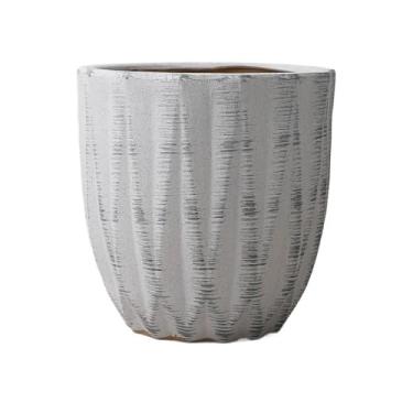 Imagem de hezhuhe2258 macetas para plantas Vaso de flores de cerâmica para uso doméstico extragrande luz de chão ao teto planta de decoração de luxo com orifício de drenagem para casa de jardim (grande)