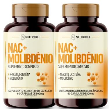 Imagem de Nac+ Molibdênio N-acetil L-cisteína 500mg 120 Cápsulas