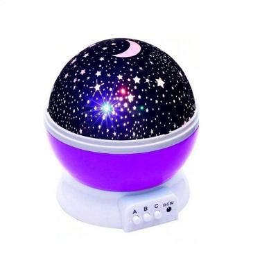 Imagem de Luminaria Projetor Estrela 360 Galaxy Star Master Lilás