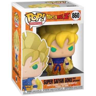 Imagem de Boneco Funko Pop Dragon Ball Z Goku SS 1 Primeira Aparição