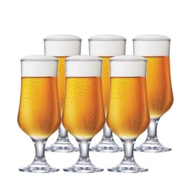 Imagem de Ruvolo, Jogo de Taça Barcelona G de Vidro para Cerveja 6 pcs, 370ml