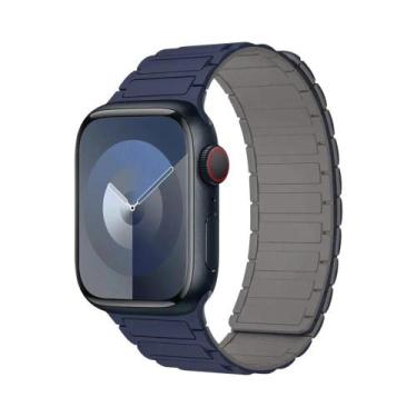 Imagem de Pulseira De Silicone Magnética Para Apple Watch De 40mm 44mm 45mm 49mm