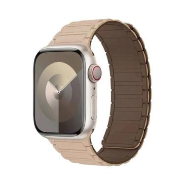 Imagem de Pulseira De Silicone Magnética Para Apple Watch De 40mm 44mm 45mm 49mm