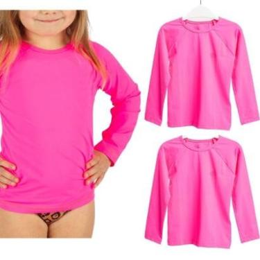 Imagem de Kit 2 Camisetas Infantil Praiamix Uv Proteção Solar Uv50 Feminina-Feminino