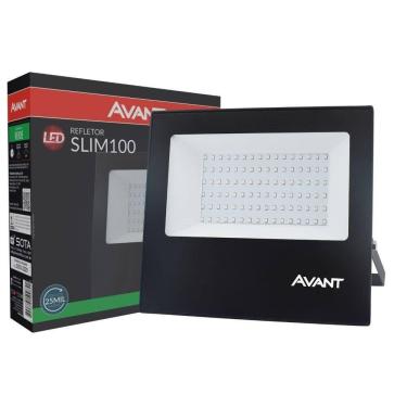Imagem de Refletor LED Avant Slim Verde 7500 Lúmens - 100W, Bivolt, Preto