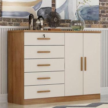 Imagem de Cômoda Sapateira Ambiente Seul Cumaru 25 Fendi - Horizonte