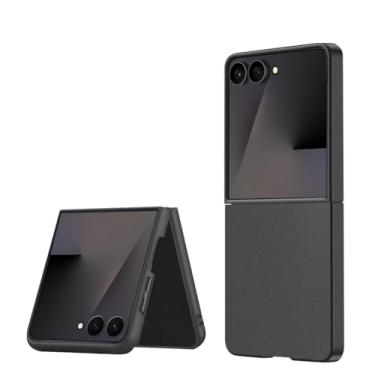 Imagem de Bastmei Capa para Samsung Galaxy Z Flip 7, capas de telefone minimalistas, extremamente leve, ultraleve, superfina, proteção para câmera, capa rígida de policarbonato para Samsung Z Flip 7 Matt (preto