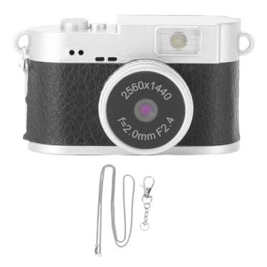 Imagem de ASHATA Mini Câmera Digital, Câmera Com Chaveiro para Fotografia, Vídeo 2K FHD Foto de 2 MP, Com Tela Colorida de 1,47 Polegadas, Flash LED Com 4 Filtros Integrados, para Adolescentes, (Preto)