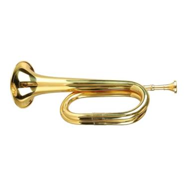 Imagem de KiBcsLic Trompete de Marcha, Instrumento Musical Fácil de Tocar, Instrumento Profissional em Liga de Latão para Bandas Infantis e Profissionais