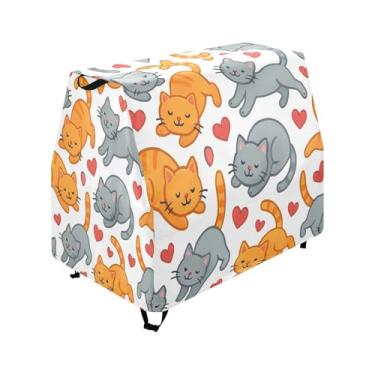 Imagem de Qilmy Cartoon Cats Kids Water Table Cover, Duty Waterproof Patio Table Covers for Outdoor Toddler Splash Tables, UV Resistant & Dustproof Play Table Protector, Cover Only