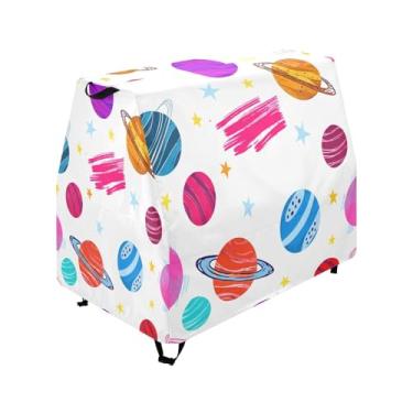 Imagem de Qilmy Colorful Planets Kids Water Table Cover, Duty Waterproof Patio Table Covers for Outdoor Toddler Splash Tables, UV Resistant & Dustproof Play Table Protector, Cover Only