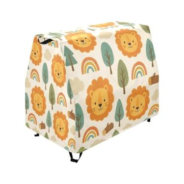 Imagem de Qilmy Cute Cartoon Lion Kids Water Table Cover, Duty Waterproof Patio Table Covers for Outdoor Toddler Splash Tables, UV Resistant & Dustproof Play Table Protector, Cover Only