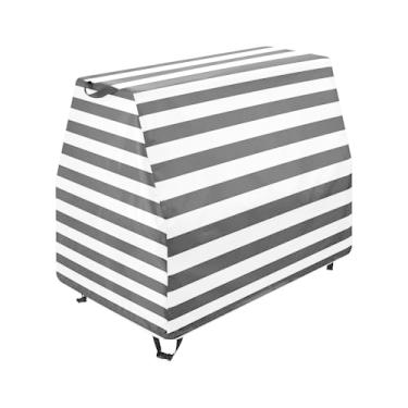 Imagem de Qilmy Black White Stripes Kids Water Table Cover, Duty Waterproof Patio Table Covers for Outdoor Toddler Splash Tables, UV Resistant & Dustproof Play Table Protector, Cover Only