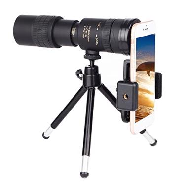Imagem de Telescópio Monocular 10-300X com Prisma BAK4 Suporte para Smartphone e Tripé Observação de Aves Acampamento Caminhada Ad