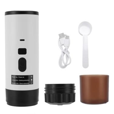 Imagem de Máquina de café cápsula portátil aquecimento sem fio automático pequena máquina de café elétrica para casa viagem ao ar livre aço inoxidável abs 622g