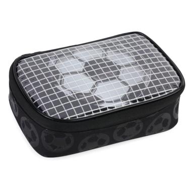 Imagem de Estojo Grande Box Escolar Bolsinha Porta Lápis Penal Futebol-Masculino