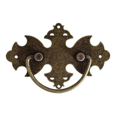 Imagem de Puxador Colonial Alça De Bau Móveis - Alça Caixão Ouro Velho