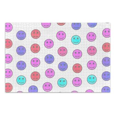 Imagem de Quebra-cabeças de 1000 peças para adultos, rostos sorrisos, flores brancas, estampa animal, divertido, jogo de quebra-cabeça, presentes tecnológicos, 75 x 40 cm