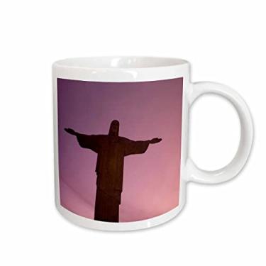Imagem de 3dRose Brasil, Rio de Janeiro, Christ The Redeemer-SA04 SWS0078-Stuart Westmorland Caneca de cerâmica, 445 ml, branca