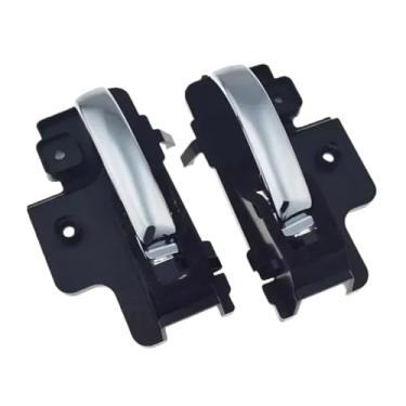 Imagem de 1DC18SZ0AB esquerda direita maçaneta interna da porta do carro, cromada, Compatível com Jeep Compass 2007-2010, Compatível com Dodge Caliber 2007-2012 1DC19SZ0AB(Left)