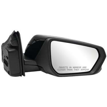 Imagem de Conjunto de espelho lateral do passageiro direito compatível com Chevy Equinox 2018-2024, GMC Terrain 2018-2024 com vidro aquecido e ajustável substitui 84225383, 84404690, 84604245, 23406418 (5 pinos