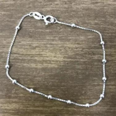 Imagem de Promoção Pulseira Feminina Prata Legitima 925 Bolinha - Lojas La&Ny, 1