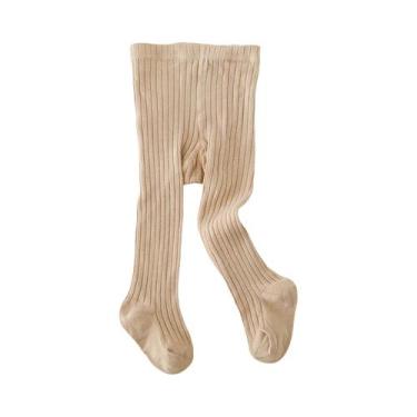 Imagem de Meia-calça De Listras Verticais Para Bebês Meninas, Peça Única, Simple