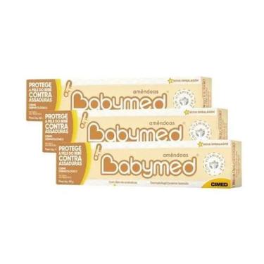 Imagem de Pomada De Assaduras de Amêndoas Kit Com 3 Bisnagas 45g Cada - Babymed