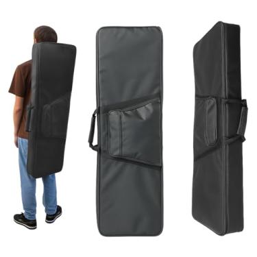 Imagem de Capa Bag Acolchoada Super Luxo para Teclado Roland XPS-30 Estojo Almofadado Estofado Macio com Enchimento, Forrada, Acolchoada, Impermeável com Bolsos e Alça de Mochila
