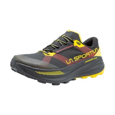 Imagem de La Sportiva Tênis de corrida masculino Prodigio Max Ultra-Distance Trail, Preto/Amarelo, 41