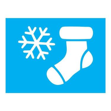 Imagem de Stencil Tamako Meia Natal - 15X20Cm - Ref A3272