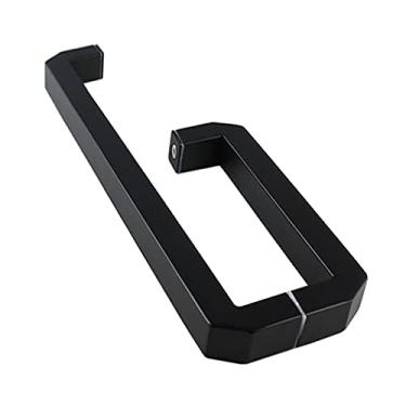 Imagem de Puxador para porta de duche em aço inoxidável | puxador de porta de duche tubular com costas | barra de toalha de vidro com acabamento polido completo com acessórios de casa de banho - 300 mm + 450 mm