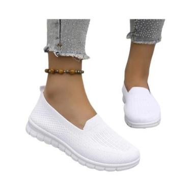 Imagem de Tênis Casuais Femininos De Verão Em Malha Respirável, Sapatos Vulcaniz