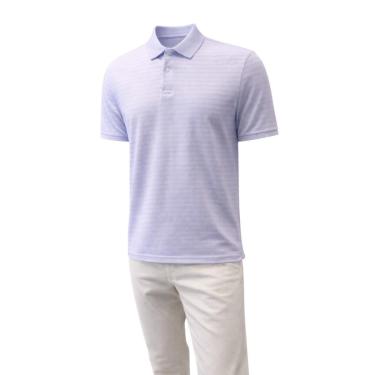 Imagem de Camisa Polo Manga Curta Masculina Slim Fico Branco-Masculino