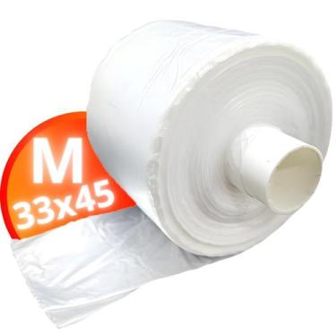 Imagem de Saco Plástico Picotado Bobina Estrela Resistente Multiuso M 33X45 Rolo