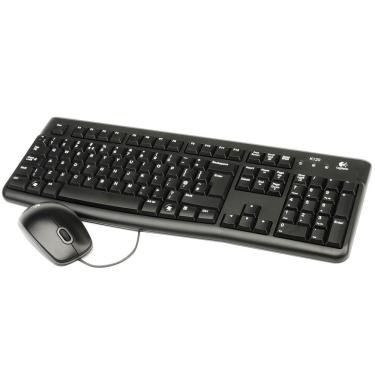 Imagem de Teclado E Mouse Logitech Mk120 Usb Preto Com Fio