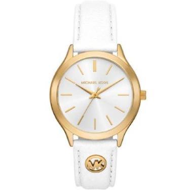 Imagem de Relógio Michael Kors Slim Runway MK7466/0DN Branco-Feminino