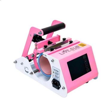 Imagem de Prensa Canecas Livesub Elite By Craft Express Touchscreen Rosa, 110V