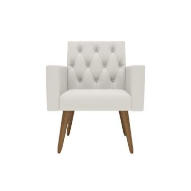 Imagem de Poltrona Decorativa Capitone Reforçada Confortável Para Sala - Móveis 