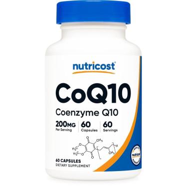 Imagem de Suplemento Nutricost Coq10 200 Mg 60 Cápsulas Vegetarianas-Unissex