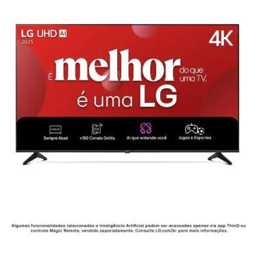 Imagem de Smart TV 4K 50" LG UHD 50UA75 Processador 7 AI Ger8 4K Supe
