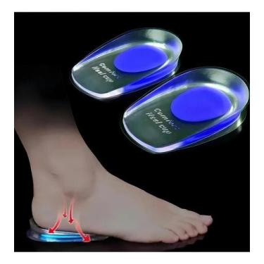 Imagem de Kit 3 Palmilhas Gel Ortopédicas Bls Silicone Azul Para Espor - Congrat