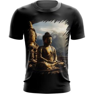 Imagem de Camiseta Dryfit Estátua de Buda Iluminado Religião 4 - Kasubeck Store®