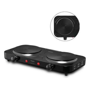 Imagem de Fogão Elétrico 2 Boca 5 Temp Double Cook 2000W FG02 Elgin, 110V