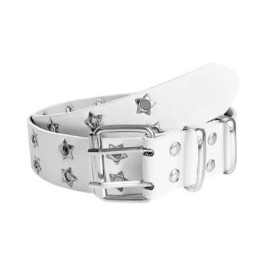 Imagem de Cinto Punk Hip Hop Rock De Tamanho Grande Com Dois Furos Para Homens E