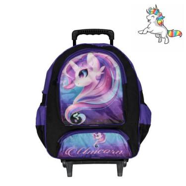 Imagem de Mochila Escolar Infantil Unicórnio My Little Pony Rodinha