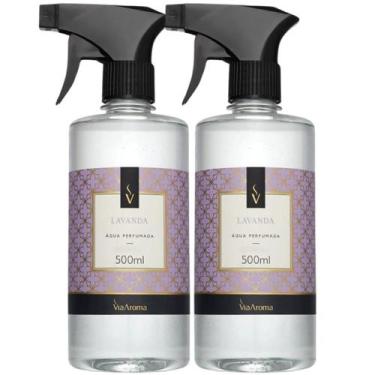 Imagem de Kit 2 Águas Perfumadas 500ml Via Aroma Aromas Exclusivos para Tecidos 