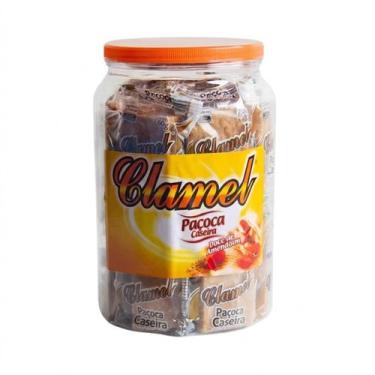 Imagem de Paçoca Caseira Clamel Doce De Amendoim Tradicional Pote 20un